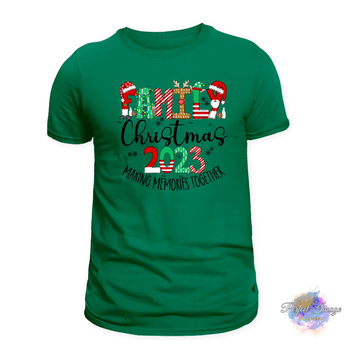 Family Christmas 2023-Toddler Shirt-Black Font