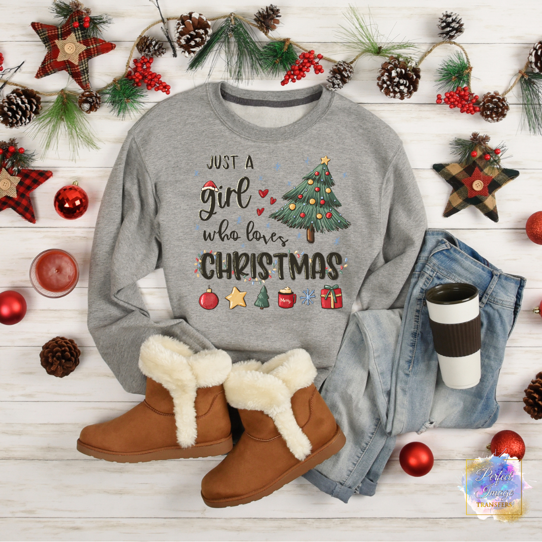 Just a Girl Who Loves Christmas Shirt
