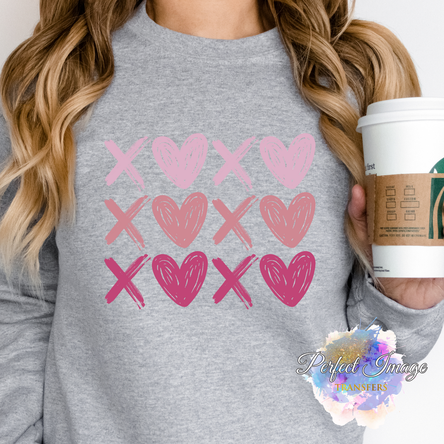 XOXO~Clear Screen Print Transfer