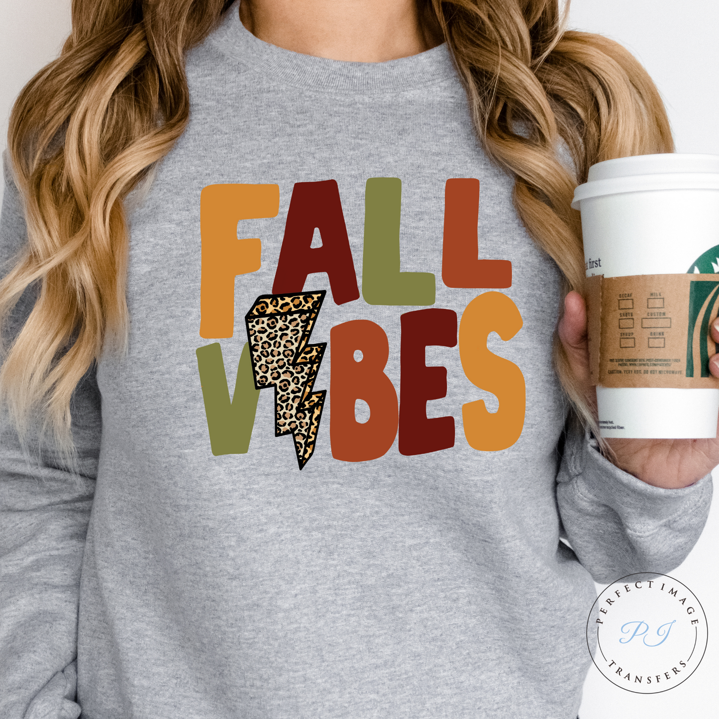 Fall Vibes-Clear Screen Print Transfer