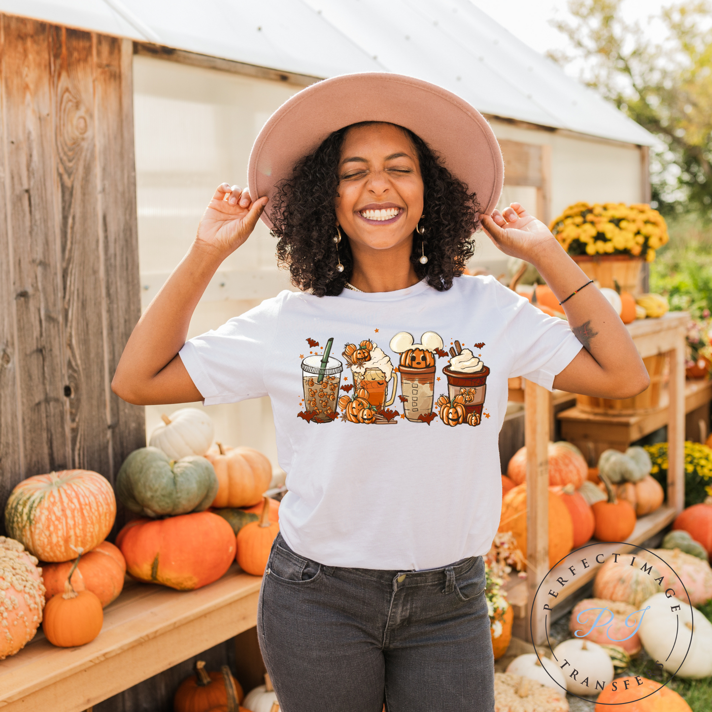 Fall Coffee-Clear Screen Print Transfer