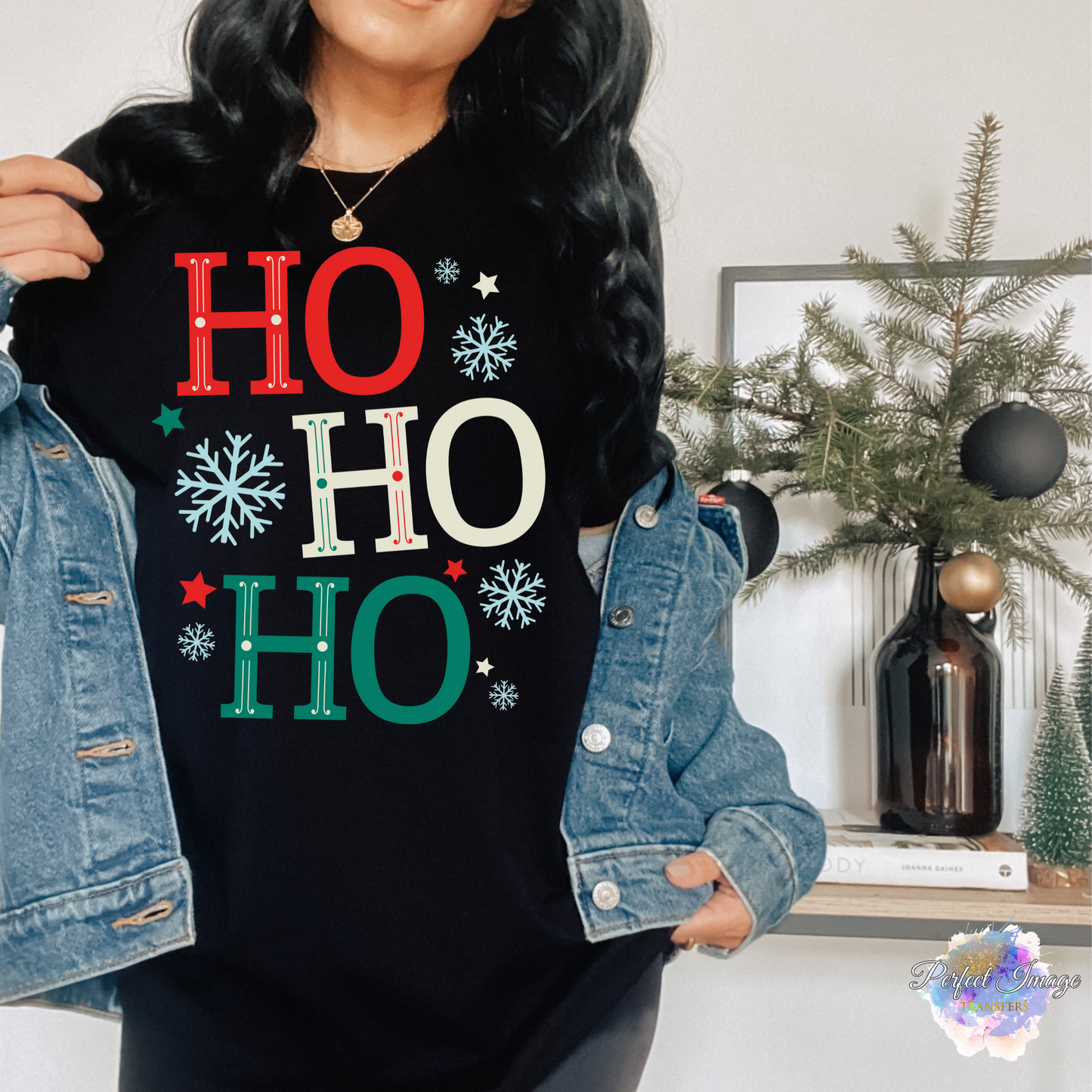 HO HO HO-Clear Screen Print Transfer