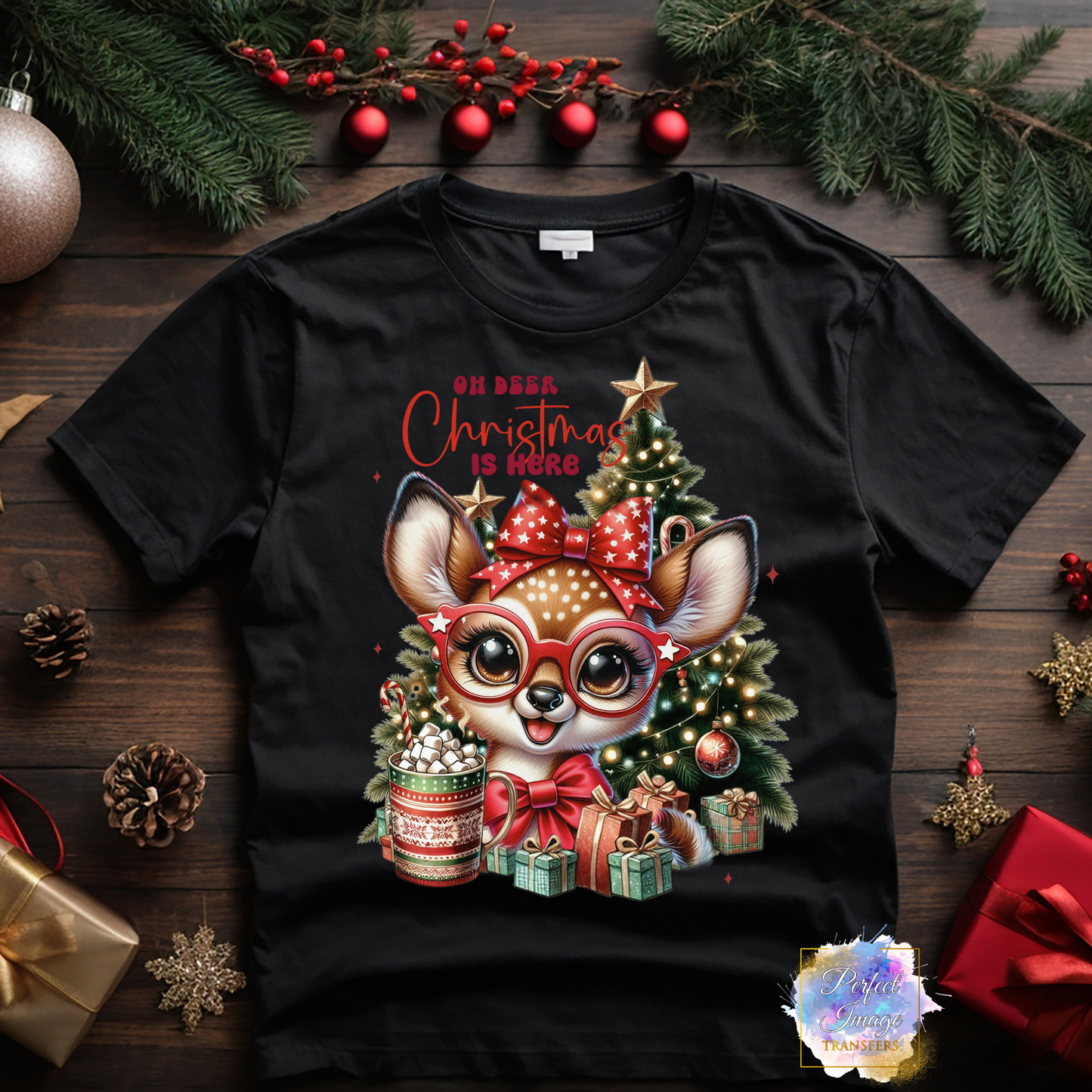 Oh Deer Christmas is Here Shirt 2024