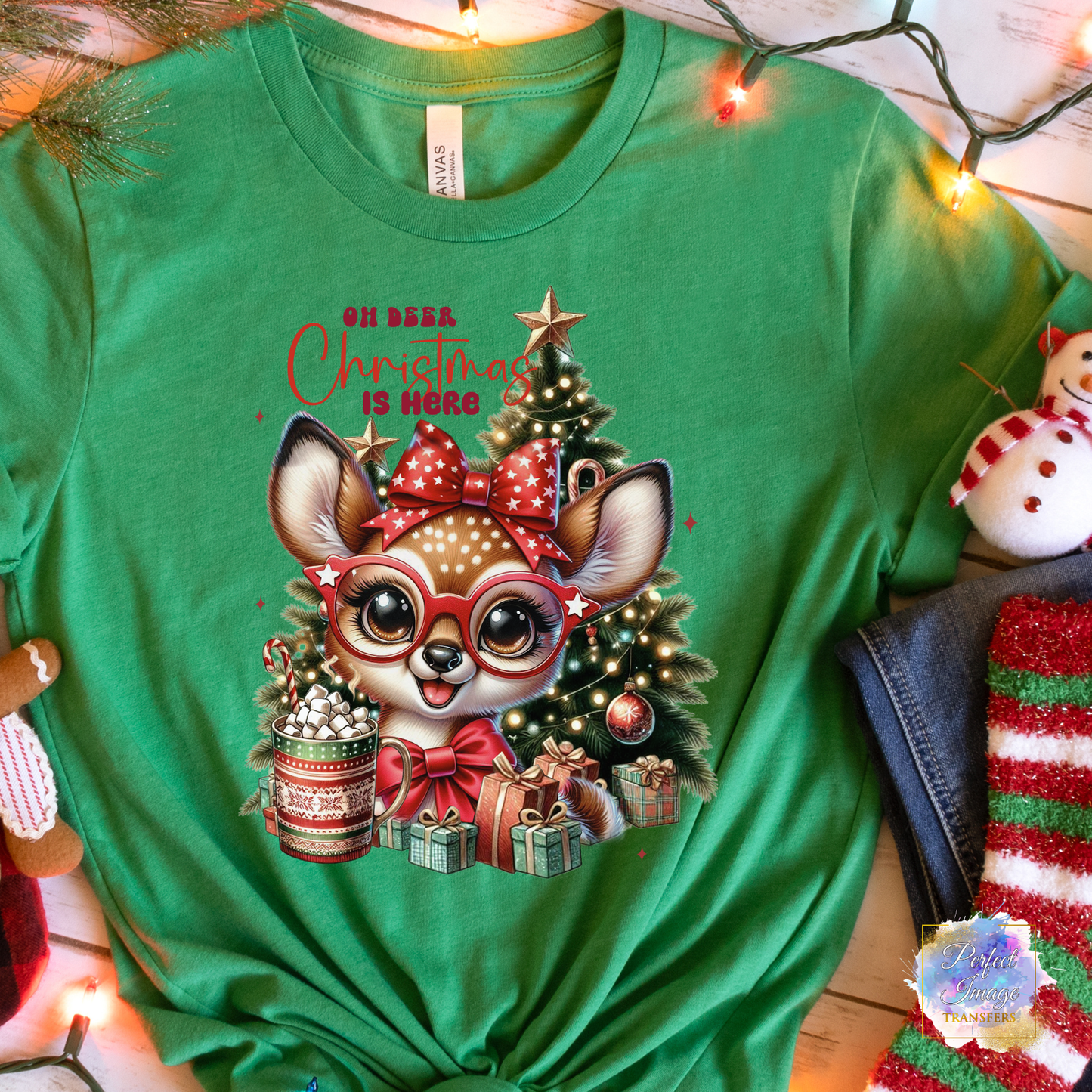 Oh Deer Christmas is Here Shirt 2024