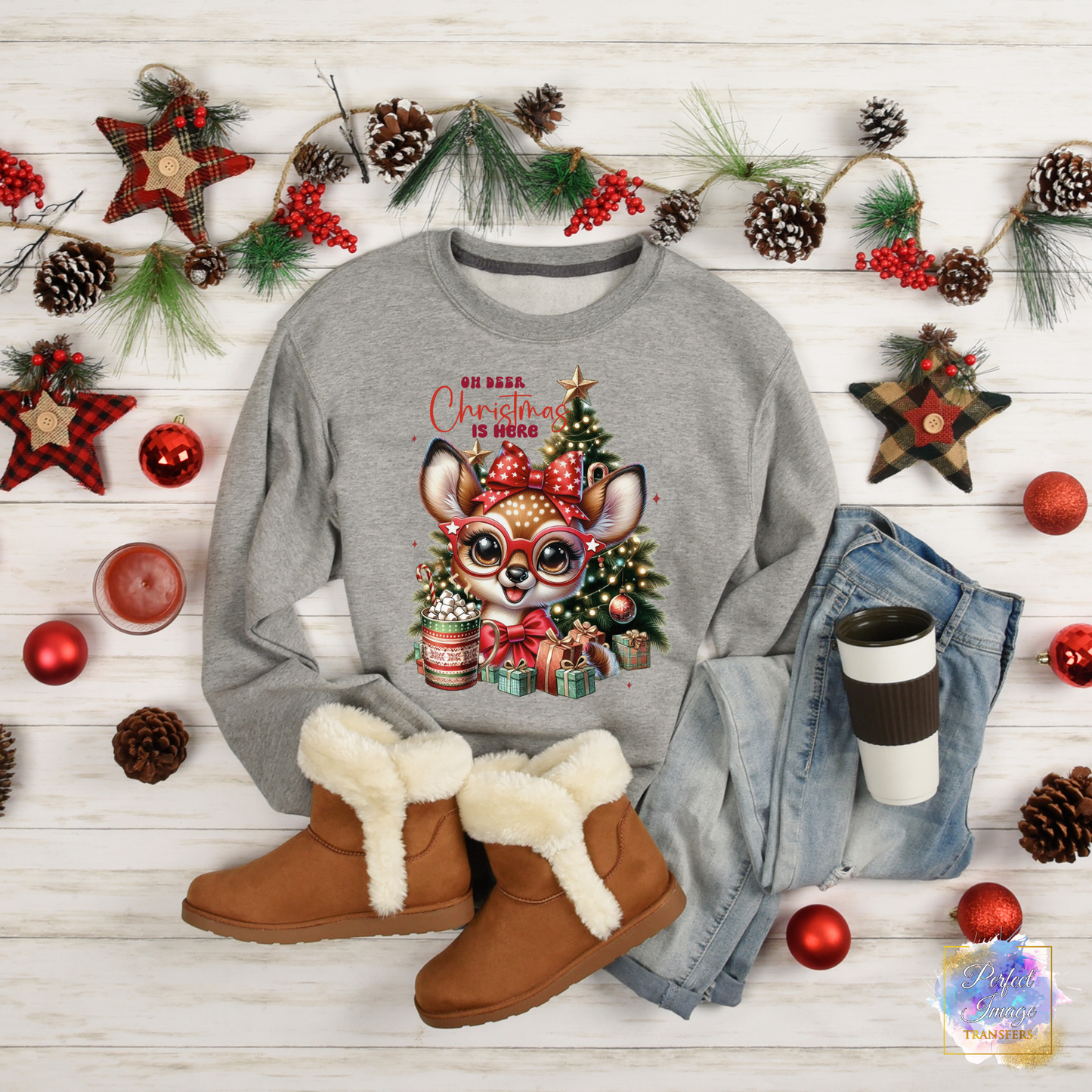 Oh Deer Christmas is Here Shirt 2024